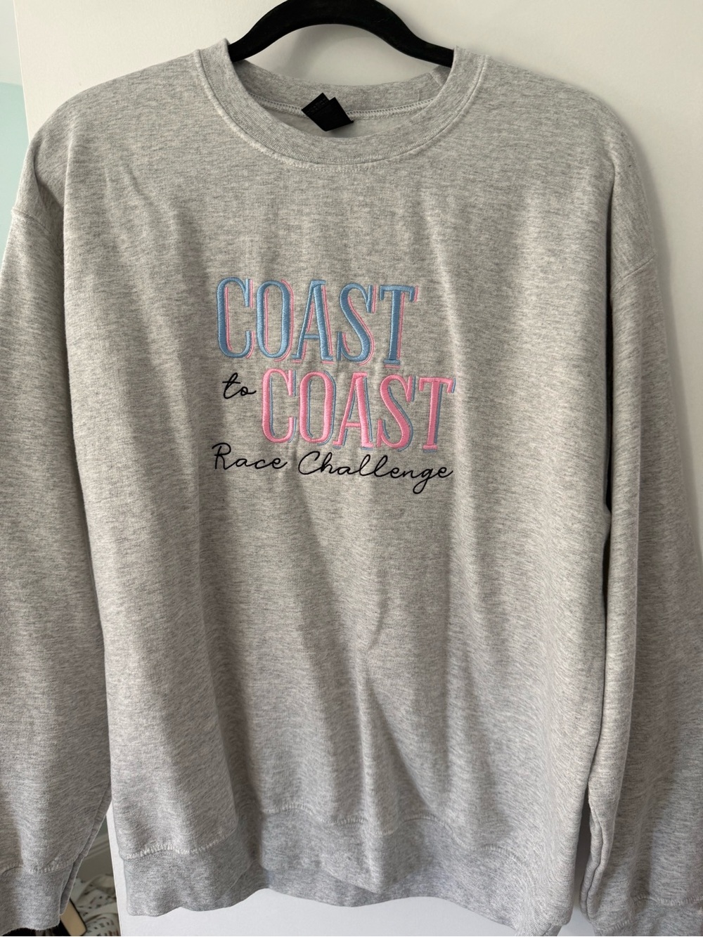 RunDisney small shop coast to coast Gray Crewneck Sweatshirt